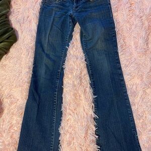 Guess low rise boot cut jeans